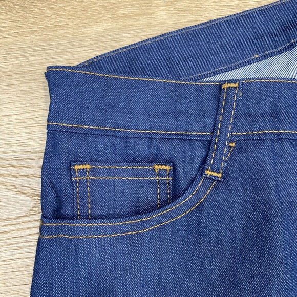 Blue Delta Jeans Women’s 28x27 Blue Stretch Handmade Custom RAW Denim USA $450 - Picture 4 of 10